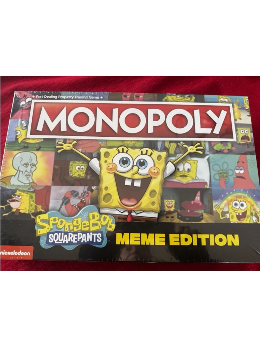 New & Sealed Monopoly Family Board Game Spongebob Squarepants Meme Edition